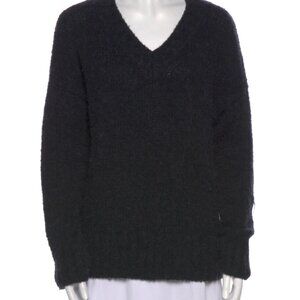 Levi’s Redone Charcoal V‑Neck Sweater XS (Oversized Fit) Wool Alpaca Blend